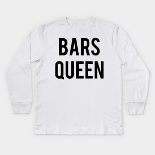 Uneven Bars Queen Kids Long Sleeve T-Shirt